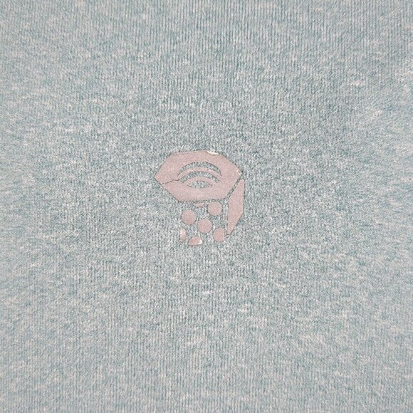 Mountain Hardwear Mens Teal Green Quarter Zip Long Sleeve Pullover  X-Large - Picture 8 of 12